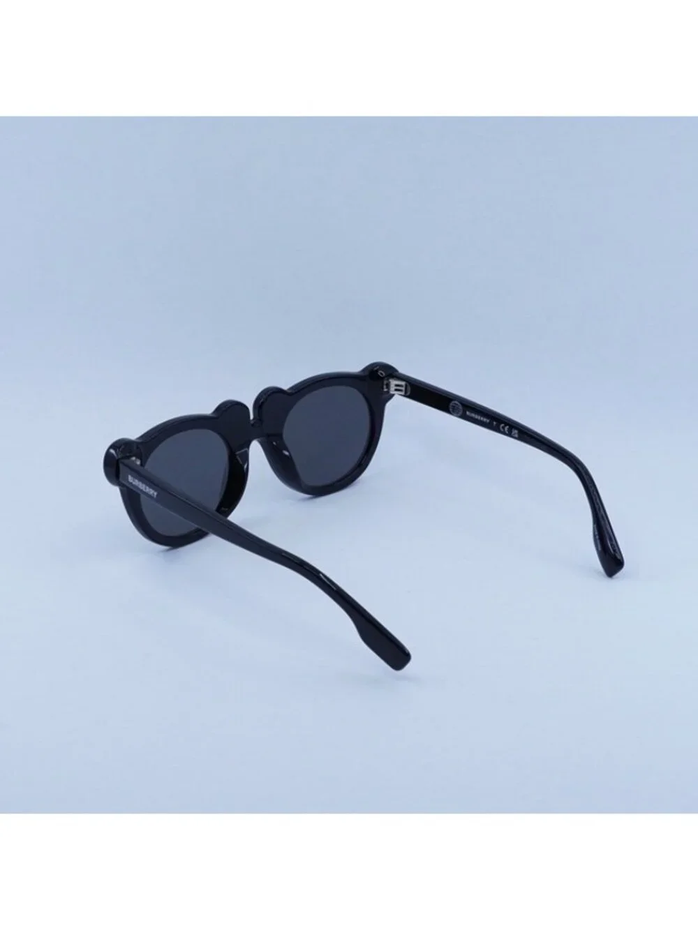 Burberry Kids JB4355 300187 Sunglasses Black Round Frame, Dark Grey Lenses